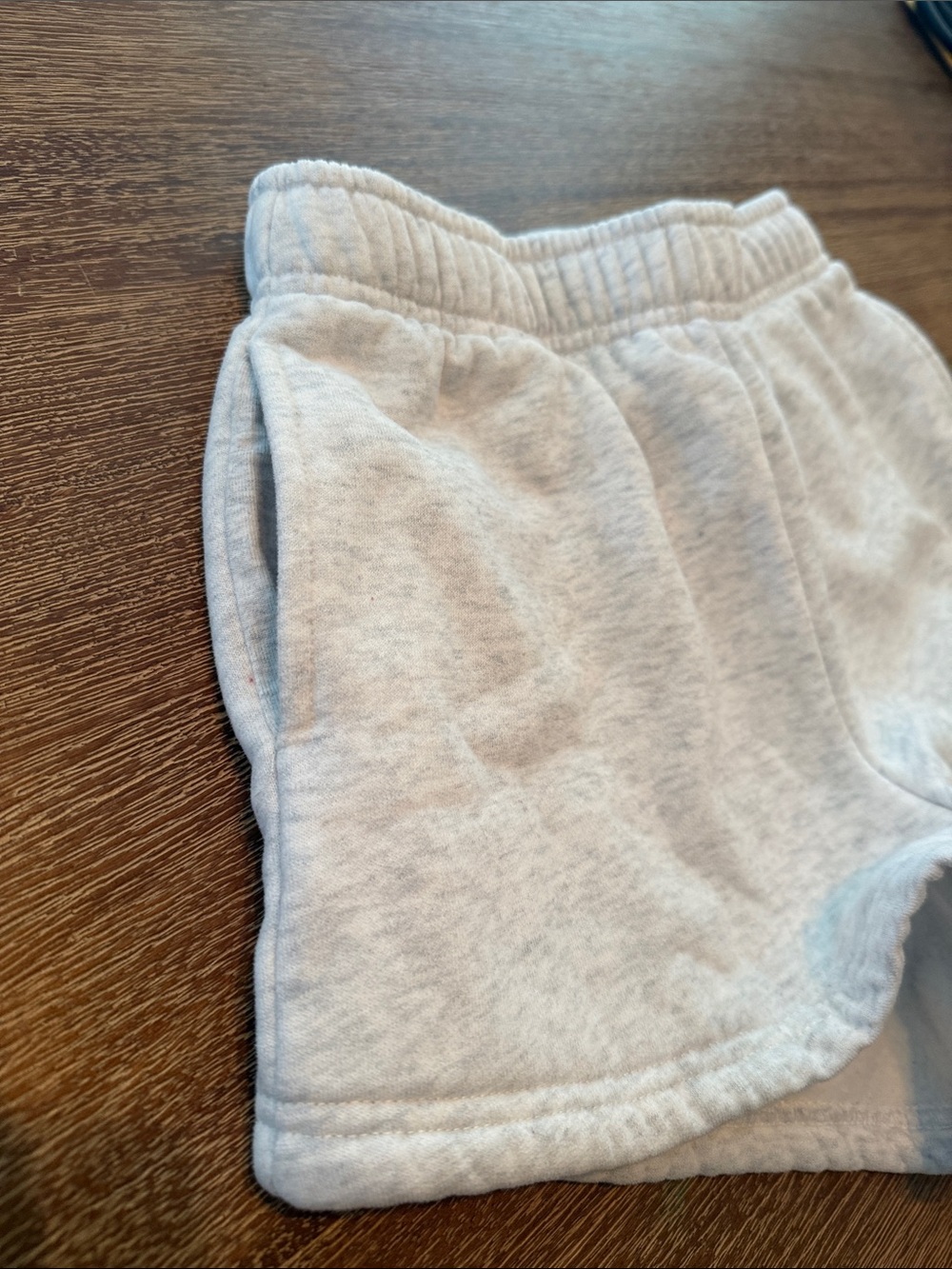 White fox. Gray Athletic Shorts with Blue Logo - Picture 7 of 7